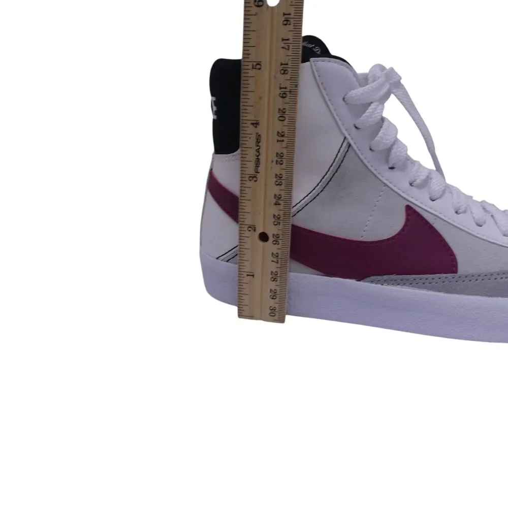 Nike Kids 4Y Blazer Mid 77 SE White Rush Maroon - DH8640-101
